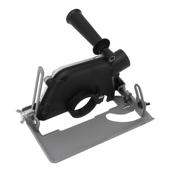 Yajisi Angle Grinder Bracket Stand Fixation Holder Support with Adjustable Angle, Desktop Metal Base Dust Collection Cover for 100mm Diameter Saw Multi-Purpose Woodworking Tool (3.94 inches/100 mm)