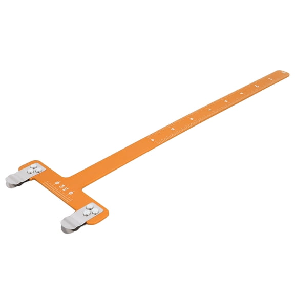 Yajisi Archery T-Square Bow Ruler, Aluminum Alloy Chord Distance Measuring Tool for Recurve and Compound Bows, Arrow Adjustment T-Shape Bow Square Ruler, Professional Archery Equipment, Yellow