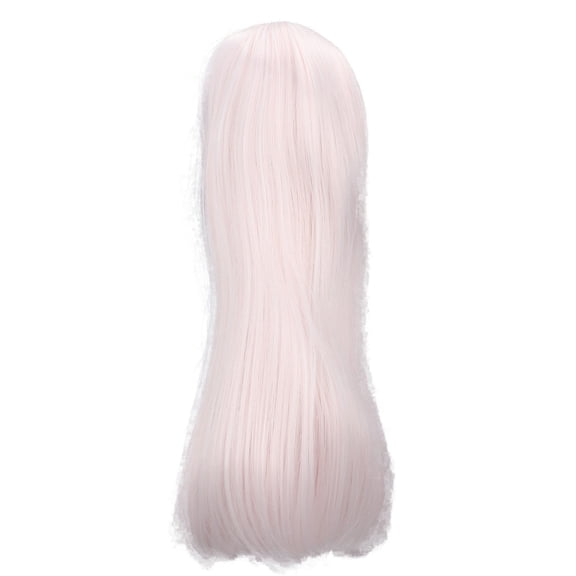 Yajisi BJD Doll Wig 8 to 9 Inch (21-24 cm) Heat Resistant Fiber Long Straight Hair Replacement Wigs for 1/3 DIY Custom Dolls Beautiful Princess Cut Accessory - Pink