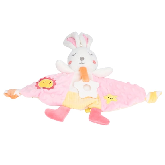 Yajisi Baby Animals Dolls with Baby Teether Infants Soother Towel Soft Snuggle Sleeping Security Blanket Rabbit Plush Toy for Early Training and Comfort 14.2 inches / 36 cm Multipurpose Toy