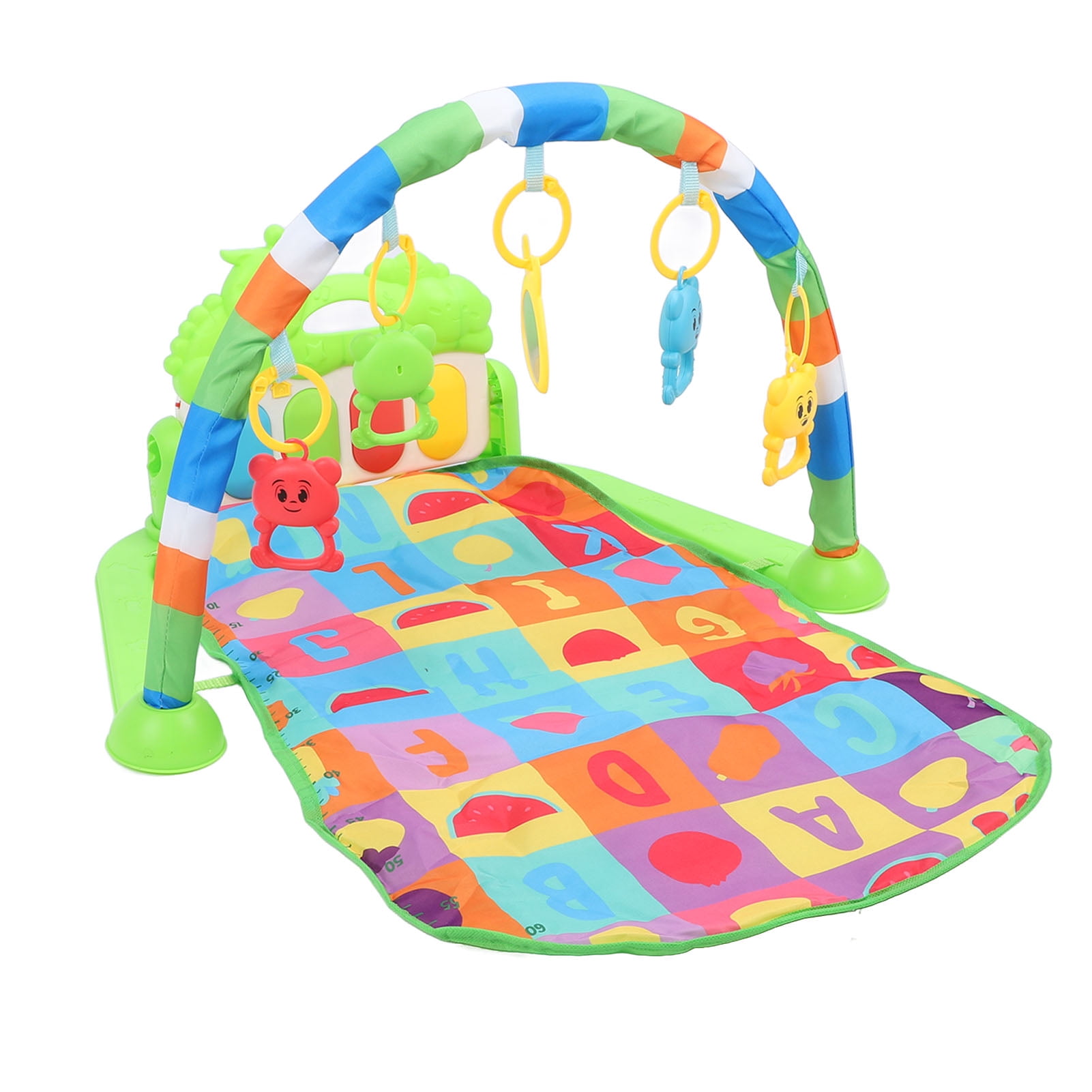 Yajisi Baby Music Fitness Mat Kick Piano Gym Activity Center Newborn Infant Playmat 14.57 inches / 37 cm