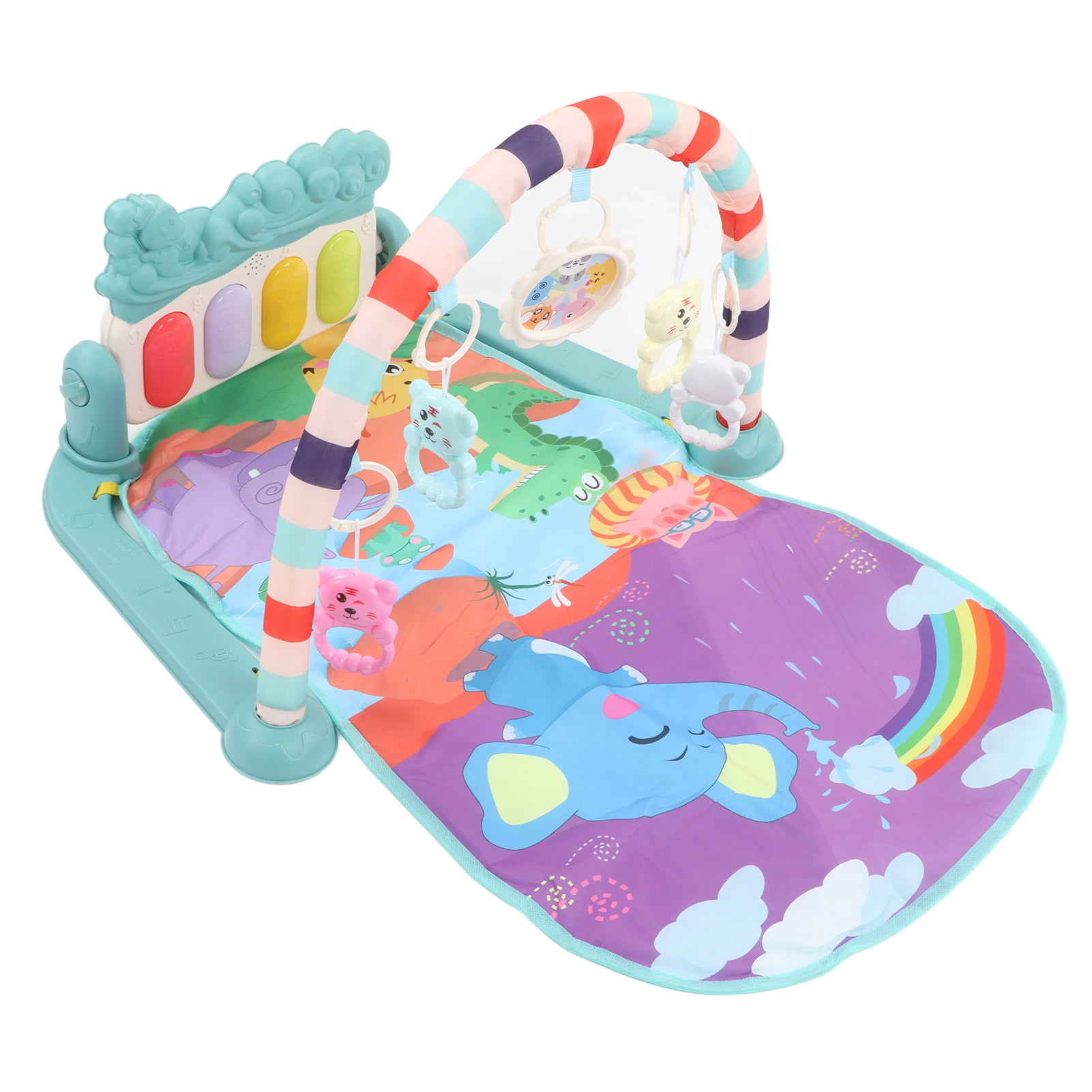 Yajisi Baby Play Piano Gym Mat Multifunction Educational Detachable Kick and Play Activity Center for Newborn Toddler Infant (29.5 inches / 75 cm)