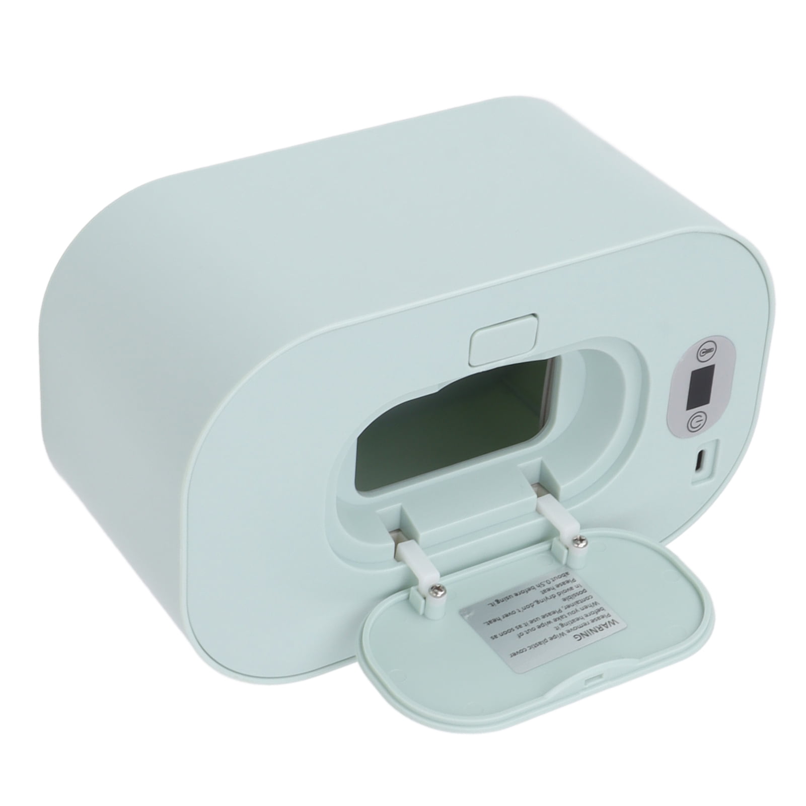Yajisi Baby Wipe Warmer USB Constant Temperature Portable Wipe Heater Temperature Adjustment Warm Keeper Dispenser 5V Green 8.66x5.51x4.72 inches / 22x14x12 cm