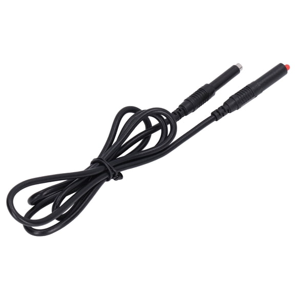 Yajisi Banana Plug Test Leads Kit Male to Male Stackable Multimeter Wire Cable J.70027 4mm Black - 5.12 inches / 13 cm Length 1000V 32A