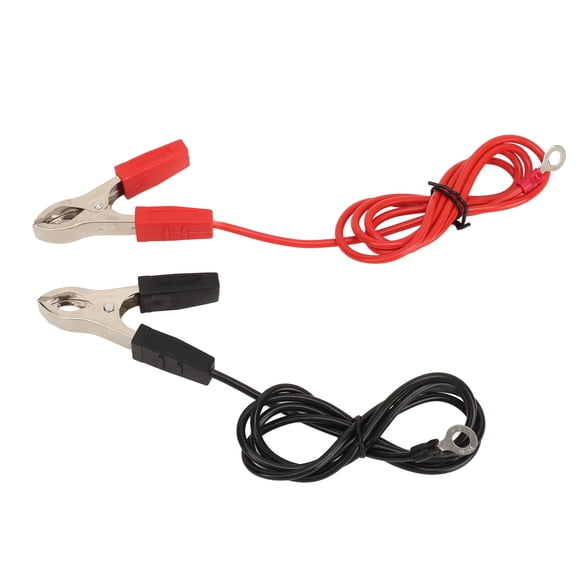 Yajisi Battery Cables Inverter Extension Cord Replacement with Clamps Eyelet Terminal 7.87 inches / 20 cm Maintenance Essential Tools