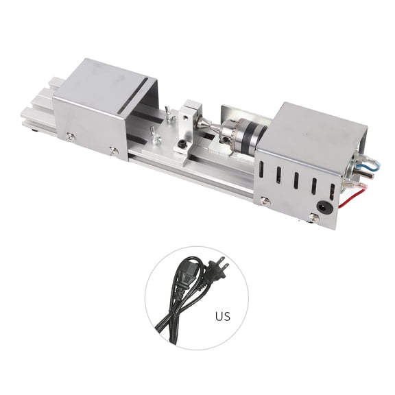 Yajisi Beads Grinding and Polishing Machine Mini Lathe Woodworking Craft Rotary Machine 100W 12-24V DC Variable Speed 1500-7000 RPM (12.2 inches / 310 mm)
