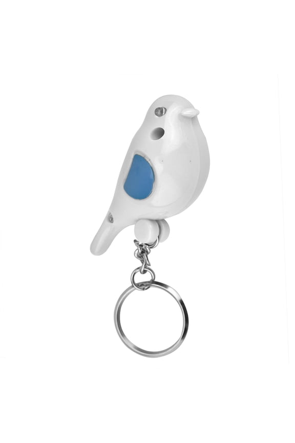 Bird‑Shaped LED Key Finder with Voice Control, Smart Switch, and Built‑in Trumpet Light – White