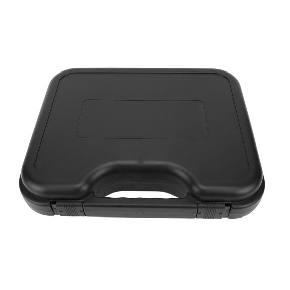 Yajisi Black ABS Microphone Carrying Case Fit for SM58 Portable Handle Design Detachable Foam Cradle Mic Storage Bag for Travel 15 inches / 38 cm