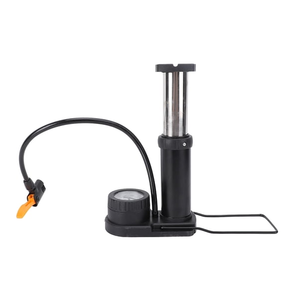 Yajisi Black Portable High Efficiency Foot Tire Inflator with Pressure Gauge for Electric Bike Motorcycle Multi Function Bike Pump Replacement (7.09 inches / 18 cm)