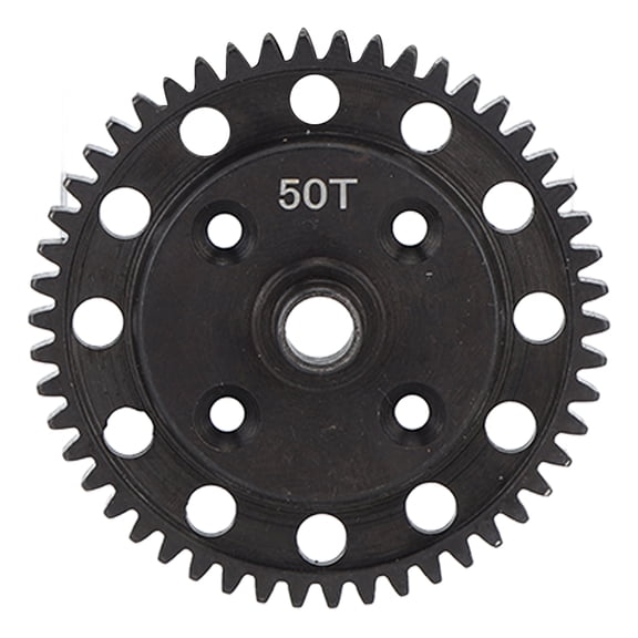 Yajisi Black Steel 50T Main Spur Gear Upgrade Replacement Diff Gear Parts For 1/8 ARRMA Kraton, Notorious, Outcast, Senton, Talion, Typhon Remote Control RC Cars Accessories (1.53 oz / 43.5 g)