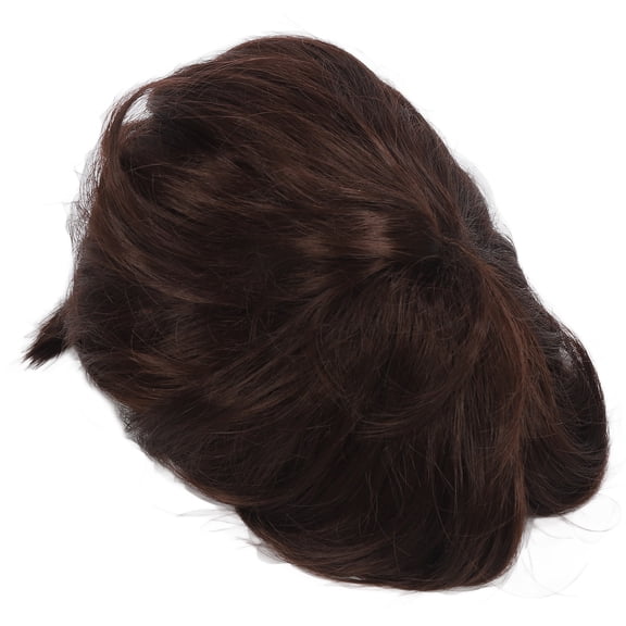 Yajisi Boy Curly Short Wig Fluffy Texture Synthetic Hair Dark Brown (10.2 inches / 26 cm) [cite: 1, 2, 8, 9]
