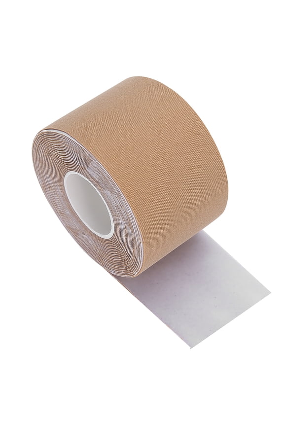 Breast Lift Tape Push Up Nipple Cover Elastic Adhesive Bras Prevent Sagging Skin Color (196.9 x 2 inches / 5m x 5cm)[cite: 1]