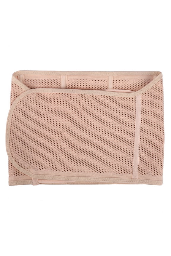 Breathable Maternity Postpartum Belly Band Abdomen Support Recovery Belt Body Shaper Care, Elastic Hook and Loop Closure C-Section Wrap, Medium