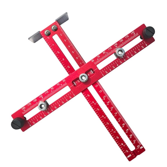 Yajisi Cabinet Hardware Jig Adjustable Aluminium Alloy Handle Template & Drill Guide for Drawer Pulls & Door Knobs