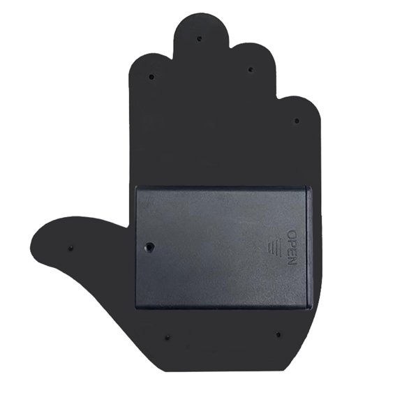 Yajisi Car Gesture Light with Remote Control, Rear Window Finger Light, 176 Amber Beads with 4 Gestures & 1 Cycle Mode for Car Safety & Aesthetics, 15.01 x 9.84 x 3.54 in