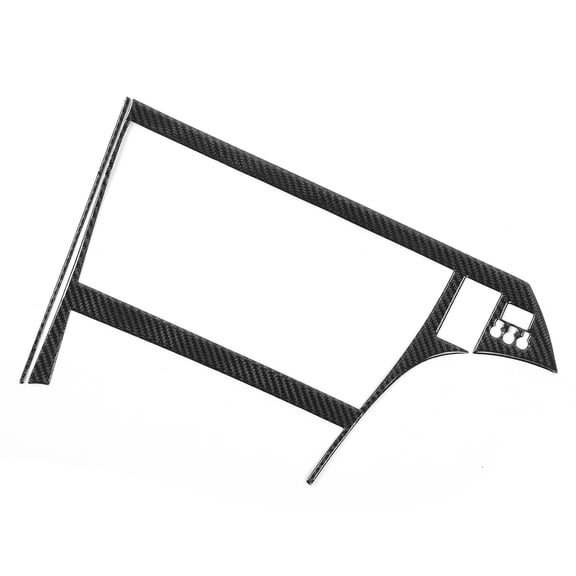 Yajisi Carbon Fiber GPS Navigation Display Panel Cover Trim Kit 2Pcs Fit for Toyota Prius 2012-2015 RHD Auto Inner Console Sticker Decor Frame Accessories