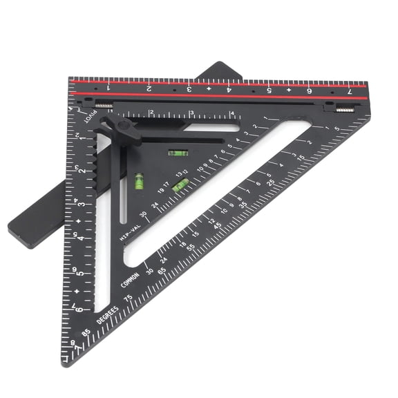 Yajisi Carpenter Square Plastic 90 Degree Multipurpose Folding Framing Square for Woodworking Projects Furniture Architectural Designs Triangle Ruler Tool