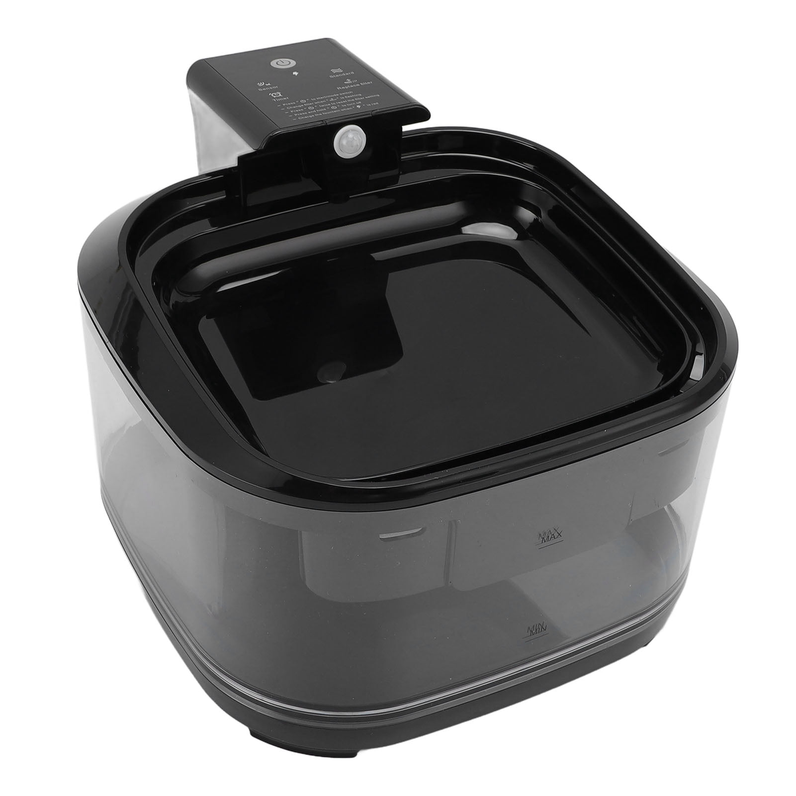 Yajisi Cat Water Fountain, 4.5L / 152 oz Large Capacity Quiet Automatic Pet Drinking Dispenser with Cycle Filtration for Dogs and Cats, Black