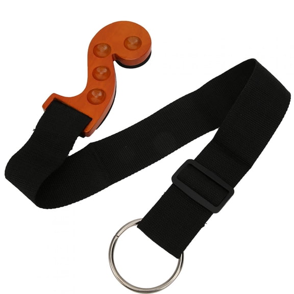 Yajisi Cello Stopper Anti-Slip Endpin Anchor Plug Protector Bracket with Adjustable Strap Length 14.2-27.6 inches Premium Wooden Musical Instrument Accessories for Professional and Beginner Players