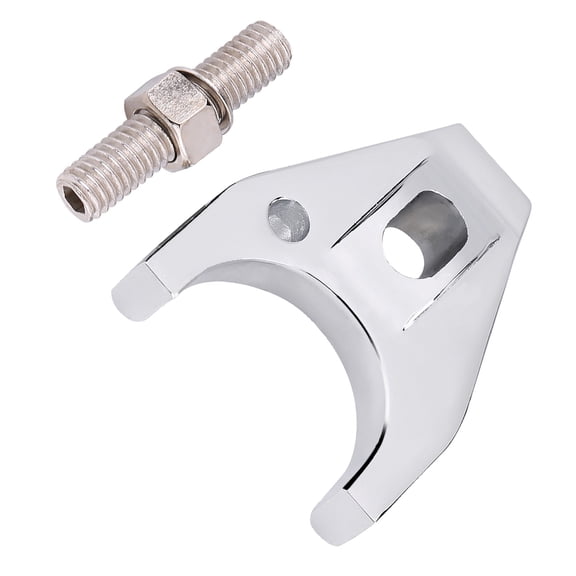 Yajisi Chrome Billet Aluminum Distributor Clamp Hold Down for Chevy SBC BBC SB BB HEI Electronic V8 V6 Engines 90g / 3.17 oz