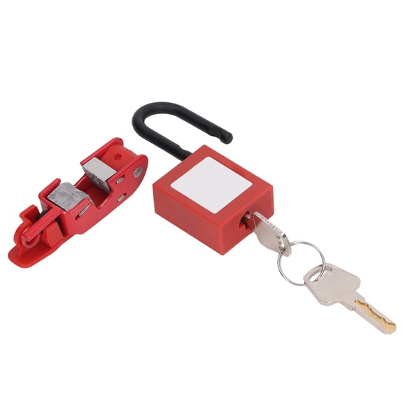 Yajisi Circuit Breaker Lockout Kit High Strength Switch Lock Device with Nylon Padlock, 1 Count