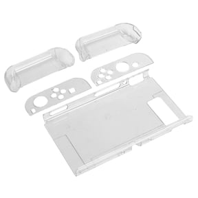 Yajisi Clear TPU Split Protective Case Cover Kit for Nintendo Switch Game Console, Shock-Absorption Anti-Scratch Guard Split Shell Protector, 8.27 x 4.33 x 1.57 inches / 21 x 11 x 4 cm
