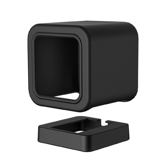 Yajisi Compatible with Wyze Cam V3 Mount, Silicone Cover Protective Case Wall Mount Bracket with Base Holder, Protect from Dust and Drop, 2 Pack, Black