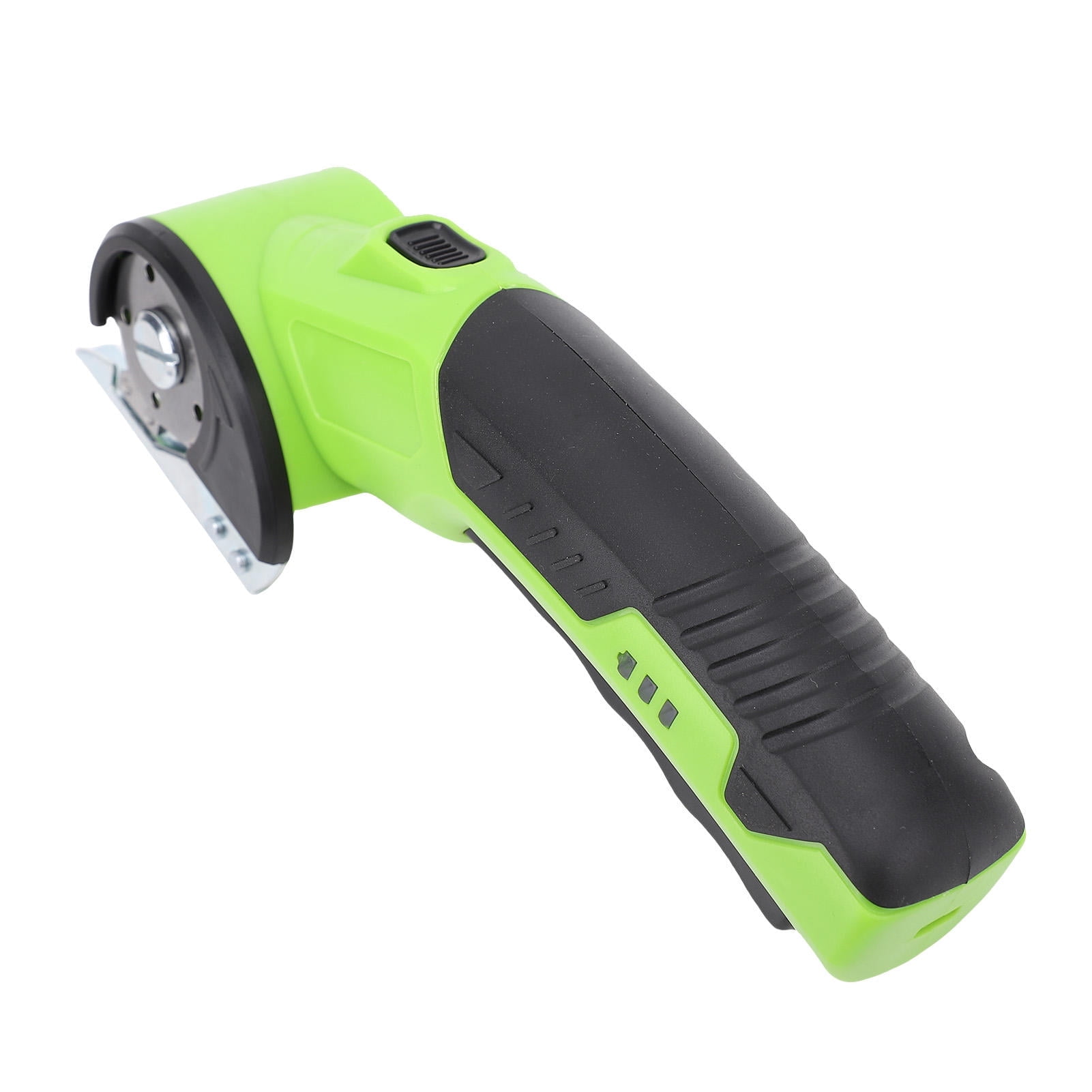 Yajisi Cordless Electric Scissors, Green Low Noise LED Light Multifunctional 1500mAh Li Battery Powered, 8.66x4.72x2.76in