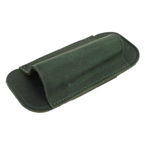 Yajisi Crazy Horse Leather Horizontal Belt Knife Sheath, EDC Pocket Tool Carrier Holder, Green