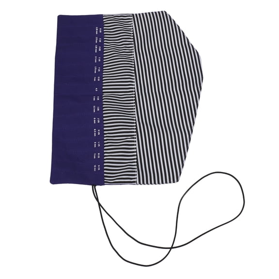 Yajisi Crochet Hook Rolling Organizer Folding Oxford Cloth Portable Roll Up Knitting Needles Holder Case for Knitting Accessories Purple 10.43 inches / 26.5 cm