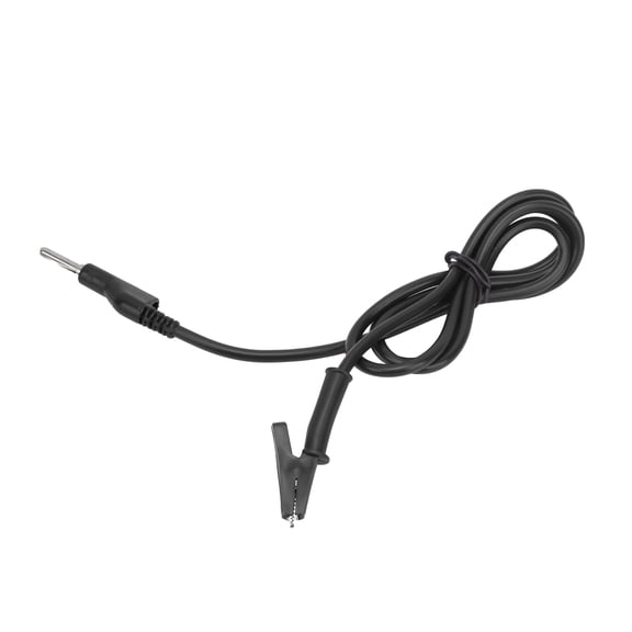 Yajisi Crocodile Clip Wire Silicone Banana Connector 4mm Testing Cable for Multimeter 10A Black
