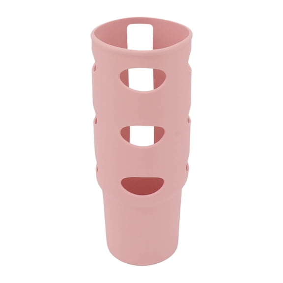 Yajisi Cup Protector Sleeve Slip Resistant All Wrapped Detachable Silicone Water Cup Boot for 30oz Cups Light Pink - Anti Slip Base Protector (5.5 inches / 14 cm)