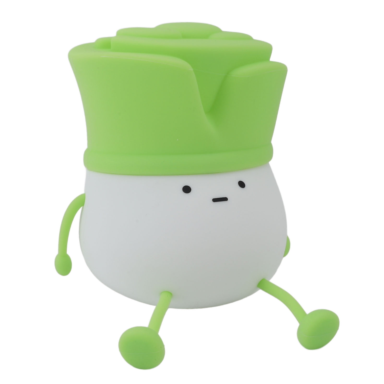 Yajisi Cute LED Night Light Tap Control Rechargeable 1.5W Decorative Scallion Shape Bedside Lamp for Baby Nursery Bedroom Kids Room (5.1 inches / 12.9 cm)