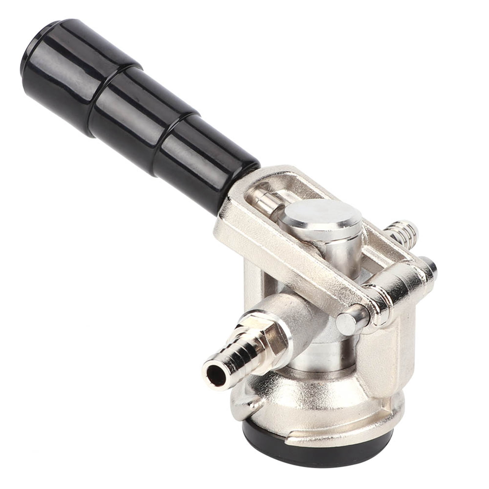 Yajisi D Type Stainless Steel Beer Keg Coupler Tap Dispenser Equipment with Pressure Reducing Valve for Home Brewing Supplies, 4.1 x 2.4 in / 10.3 x 6 cm