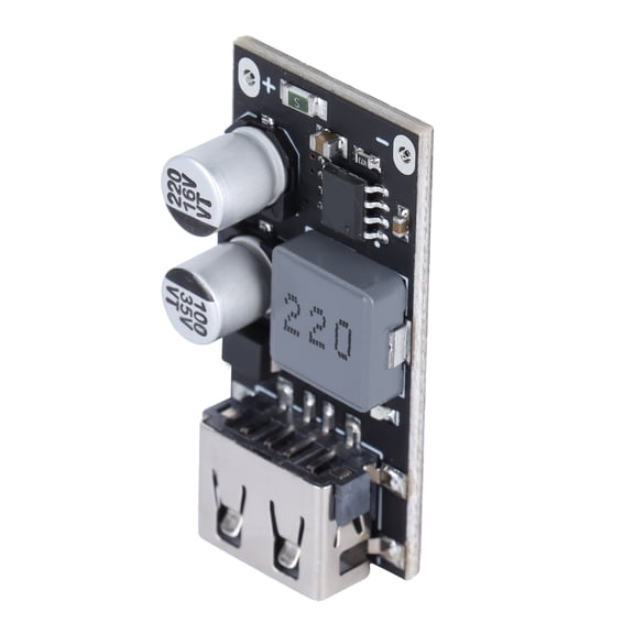 Yajisi DC Buck Converter Module 1-Way QC2.0 QC3.0 Fast Charge USB Mobile Phone Charging Board FCP Step Down Circuit Board with 6V-32V Input 24W Max Output (1.57 inches / 4 cm)