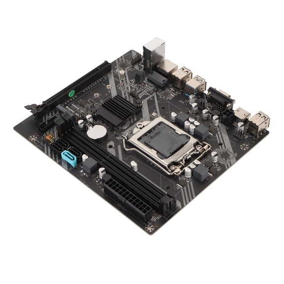 Yajisi DDR3 Motherboard B75 LGA 1155 PCIe X16 NVMe M.2 2 Channel Desktop PC Board 10.63 in / 27 cm
