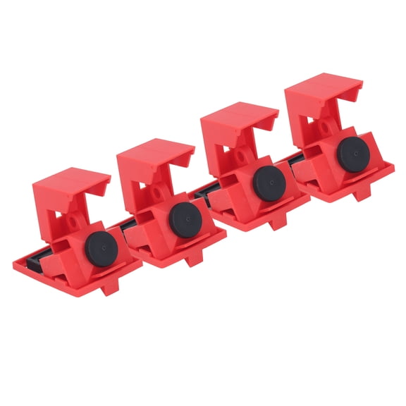 Yajisi DKS02 Lockout Tagout Device Clamp On Single Pole Circuit Breaker Lock 480V 600V, 4 Count