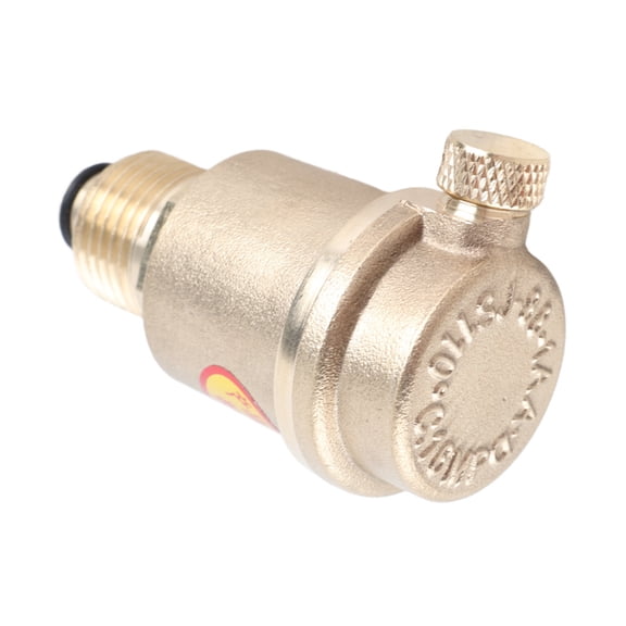 Yajisi DN15 G1/2 Brass Automatic Air Vent Valve for Solar Water Heater Pressure Relief, HVAC System Dependable Exhaust, Rustproof Precision Components, 2.8 in / 7.1 cm Length, 1 Count