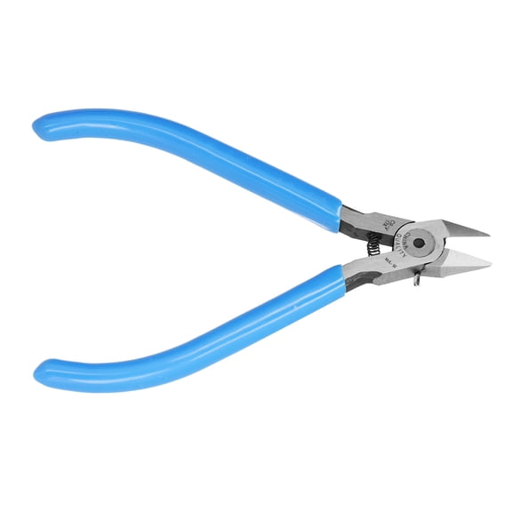 Yajisi Diagonal Side Cutting Pliers, High-Carbon Chrome Vanadium Steel Manual Tool for Precision Electrical Wire Trimming, Plastic Comfort Grip, 7.48 inches / 19 cm Length, Heavy-Duty, Blue