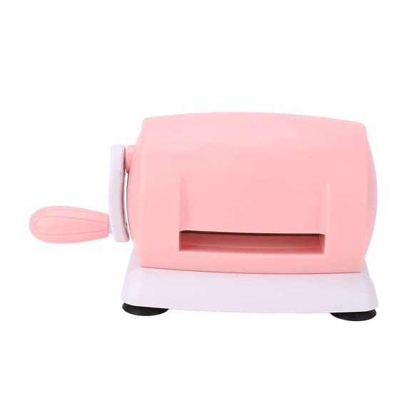 Yajisi Die Cutting Embossing Machine Hand Crank Mini Die Paper Cutter Embosser for Card Making Scrapbooking, Pink, 9.84 inches / 25 cm