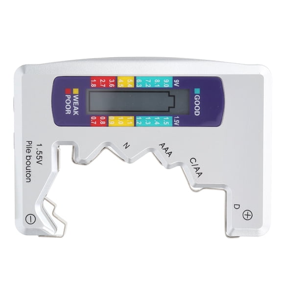 Yajisi Digital Battery Tester Capacity Checker for C D 9V AA AAA 1.5V Lithium Power Supply Measurement Tool, Battery Not Included