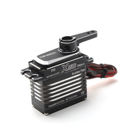 Yajisi Digital Servo 50kg Metal Gear High Torque Waterproof Brushless Motor for RC Car Crawler Robot, Black (1.59 x 0.82 x 1.65 inches / 40.5 x 21 x 42 mm)