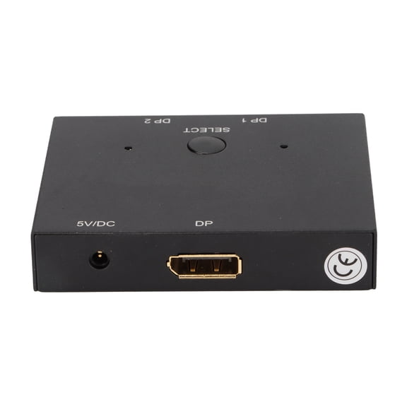 Yajisi Displayport Splitter Bidirectional DP Switch Aluminium Alloy Displayport Switcher 8K At 60Hz 4K At 120Hz Converter For Multiple Source Computer Accessory (5.9 inches / 15 cm)