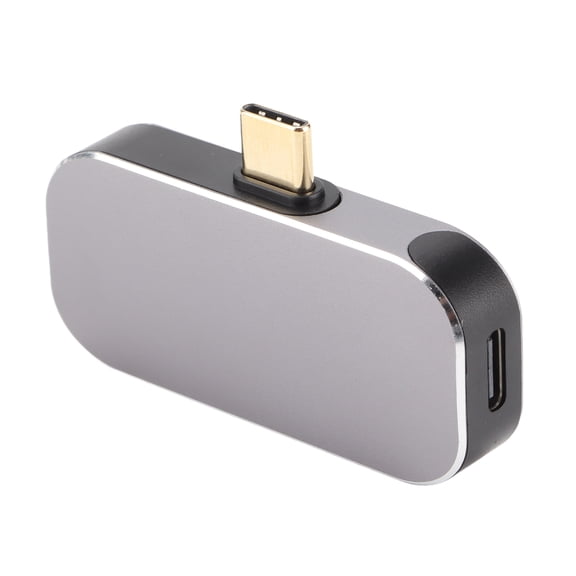 Yajisi Docking Station Multifunctional 3 in 1 Type C Male to DP and 2 Type C Female USB C Hub Adapter for Windows Android OS X Laptops, Supports 4K at 60Hz and 100W PD Power Delivery, Silver