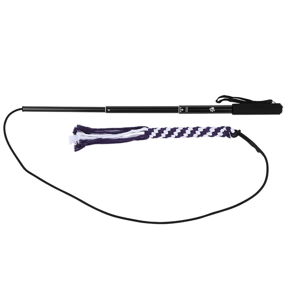 Yajisi Dog Toys Retractable Stick Cat Teaser Training Play Wand, Black L, 35.4 inches / 90 cm