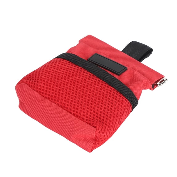 Yajisi Dog Treat Pouch with Waist Clip Multifunction Large Capacity Dog Treat Training Pouch for Pet Dog Puppy Training Red Snap Fastener 6.7x6.7x1.2 inches / 17x17x3 cm
