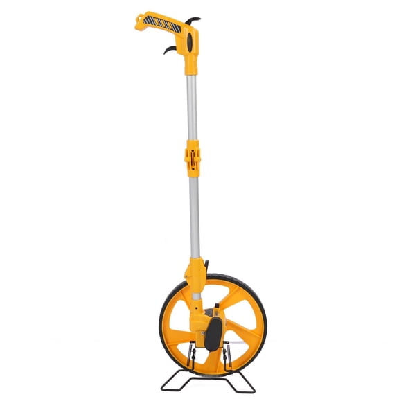 Yajisi Double-Folding 0-9999.9m Portable Measuring Wheel 40in Reach, 0.5% Accuracy, ABS Build, One-Button Reset, Ideal for Construction & Landscaping