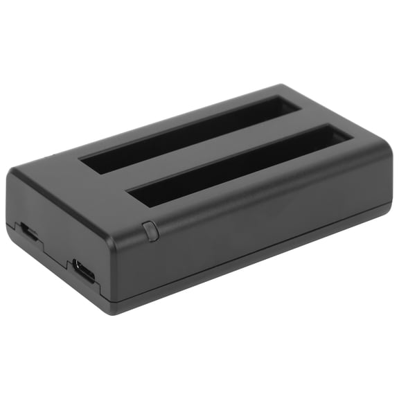 Yajisi Dual Channel Battery Charger Station Hub Compatible with One X2 Panoramic Action Cameras Fast Charging Accessory with Compact Portable Design Indicator Lights Grey (3.5 inches / 9.0 cm)