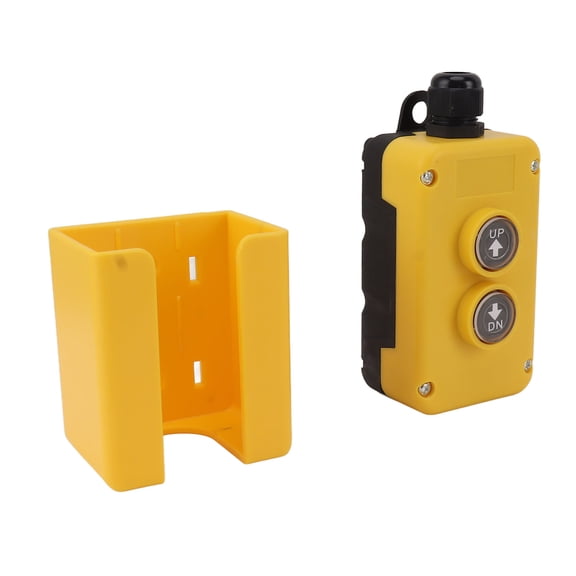 Yajisi Dump Trailer Remote Control 12V DC 4-Wire 3-Wire Up And Down Control Switch Replacement Push Button Controller For Crane Electric Forklift Lifting Platform Automotive Trailers (5.5 x 2.5 in)