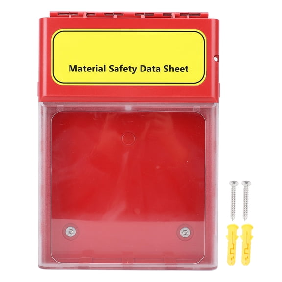 Yajisi Durable MSDS Storage Box Waterproof, DustProof, Magnetic Lock, 10.6"14.2"2.8", 2.1lb, Ideal for AllWeather Safety Data